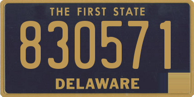 DE license plate 830571