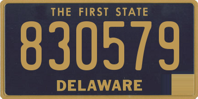 DE license plate 830579