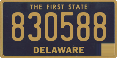 DE license plate 830588