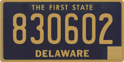 DE license plate 830602