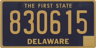 DE license plate 830615
