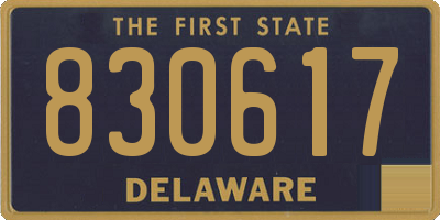 DE license plate 830617