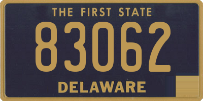 DE license plate 83062