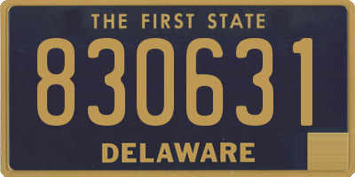 DE license plate 830631
