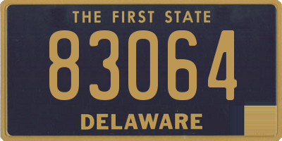 DE license plate 83064