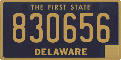 DE license plate 830656