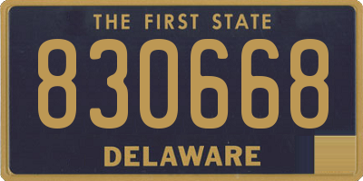 DE license plate 830668