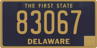 DE license plate 83067