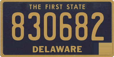 DE license plate 830682