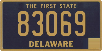 DE license plate 83069