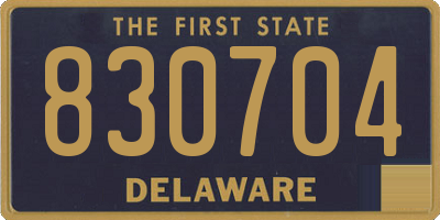 DE license plate 830704