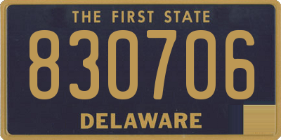 DE license plate 830706