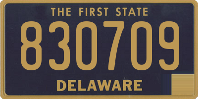 DE license plate 830709