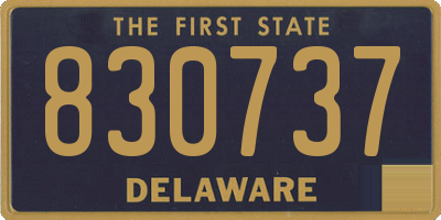 DE license plate 830737