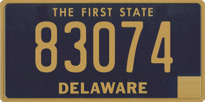 DE license plate 83074