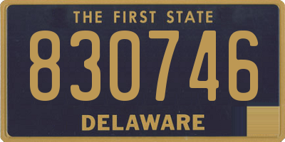 DE license plate 830746