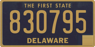 DE license plate 830795