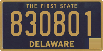 DE license plate 830801