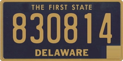 DE license plate 830814
