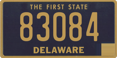 DE license plate 83084