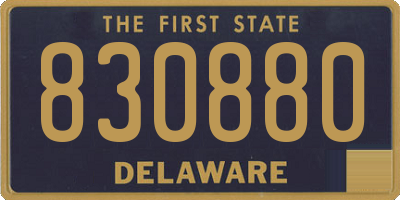 DE license plate 830880