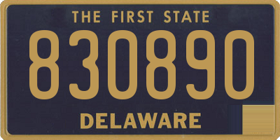 DE license plate 830890