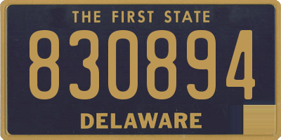 DE license plate 830894