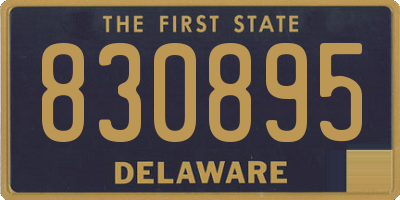 DE license plate 830895