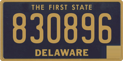 DE license plate 830896