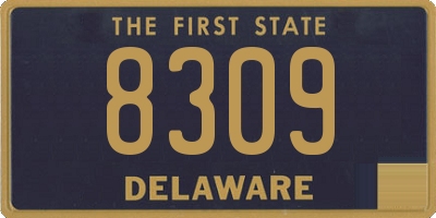 DE license plate 8309