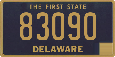 DE license plate 83090