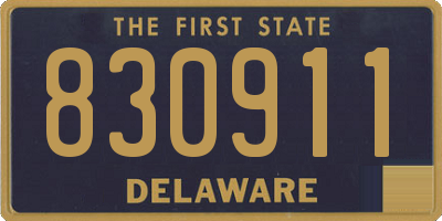 DE license plate 830911