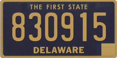 DE license plate 830915