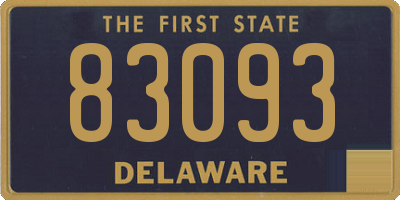 DE license plate 83093