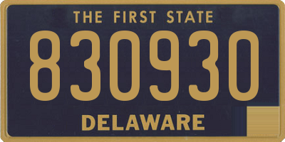 DE license plate 830930