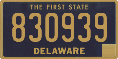 DE license plate 830939