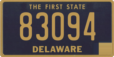 DE license plate 83094