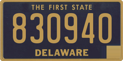DE license plate 830940