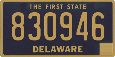 DE license plate 830946