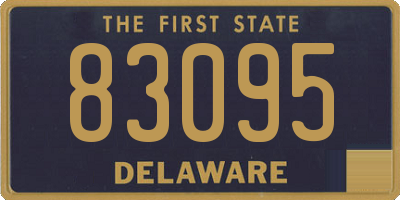 DE license plate 83095