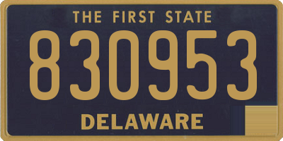 DE license plate 830953