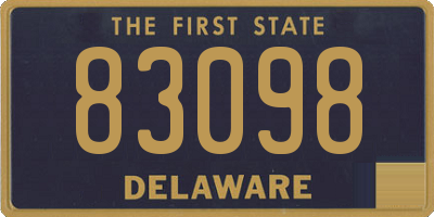 DE license plate 83098