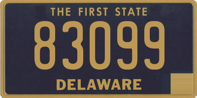 DE license plate 83099