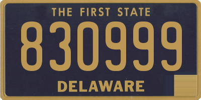 DE license plate 830999