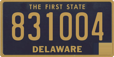 DE license plate 831004