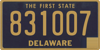 DE license plate 831007