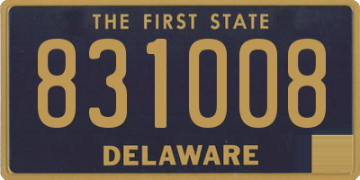 DE license plate 831008
