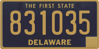 DE license plate 831035