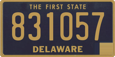 DE license plate 831057