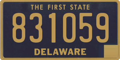 DE license plate 831059